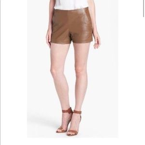 Trina Turk leather shorts- like new!